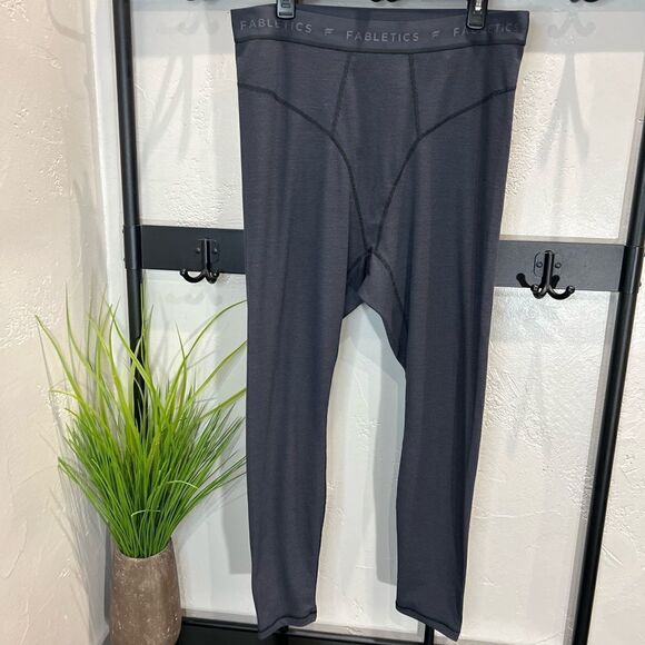 Fabletics Crystal Lounge Legging waffle knit Grey size 1X - Picture 4 of 16